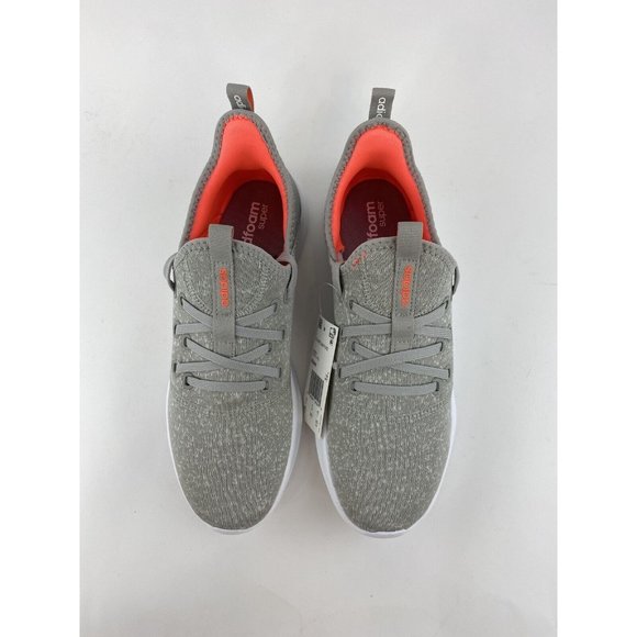 Adidas Cloudfoam Pure Metal Gray Women's Size 9.5 Sneakers Shoes Orange - Picture 7 of 12